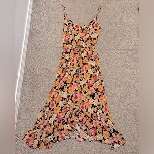 Rewind | Womens Floral High Low Dress | Size XL